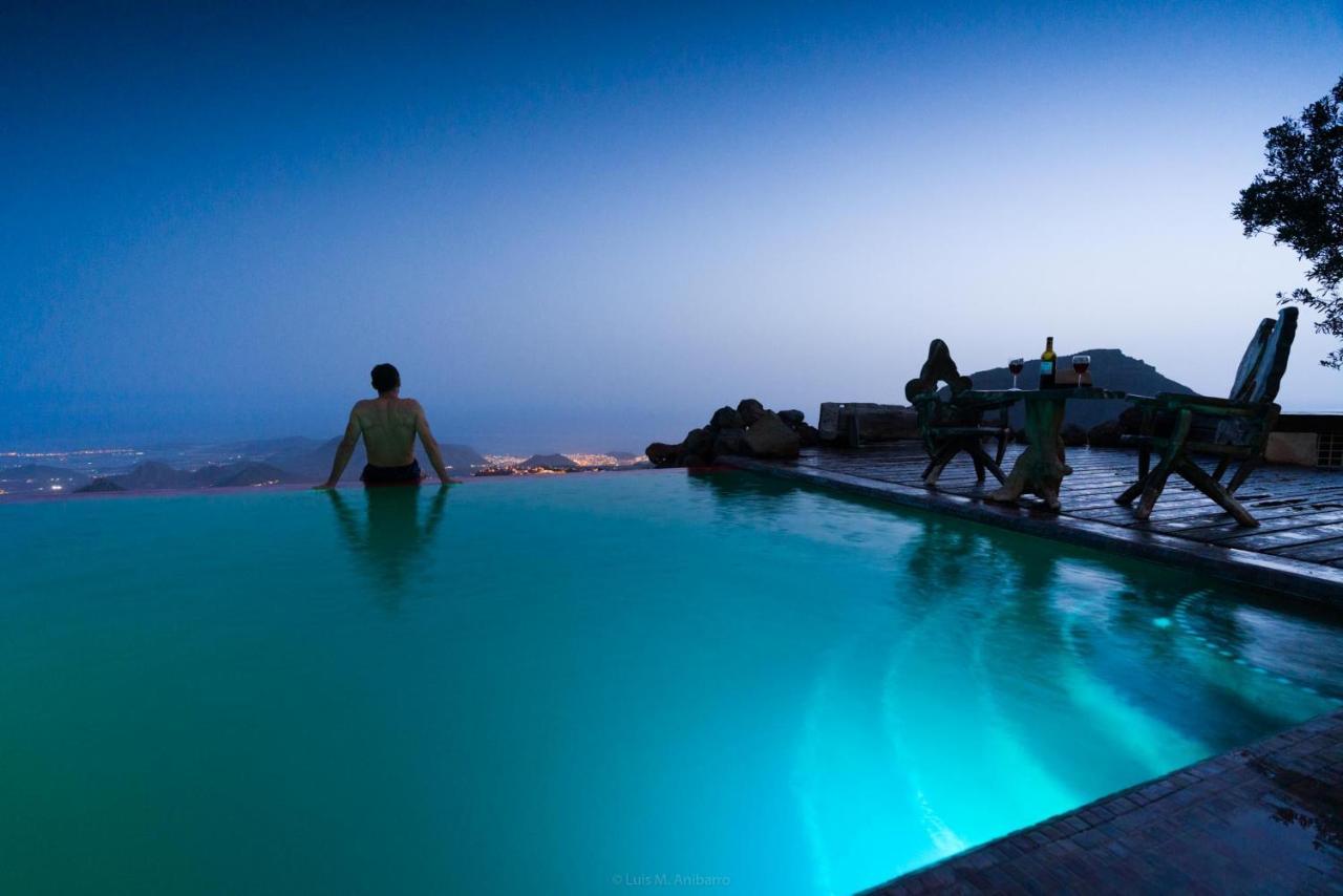 Historic Canarian House, Private Heated Infinity Pool, Bbq, Wifi + Panoramic Ocean Views Arona  Exterior foto